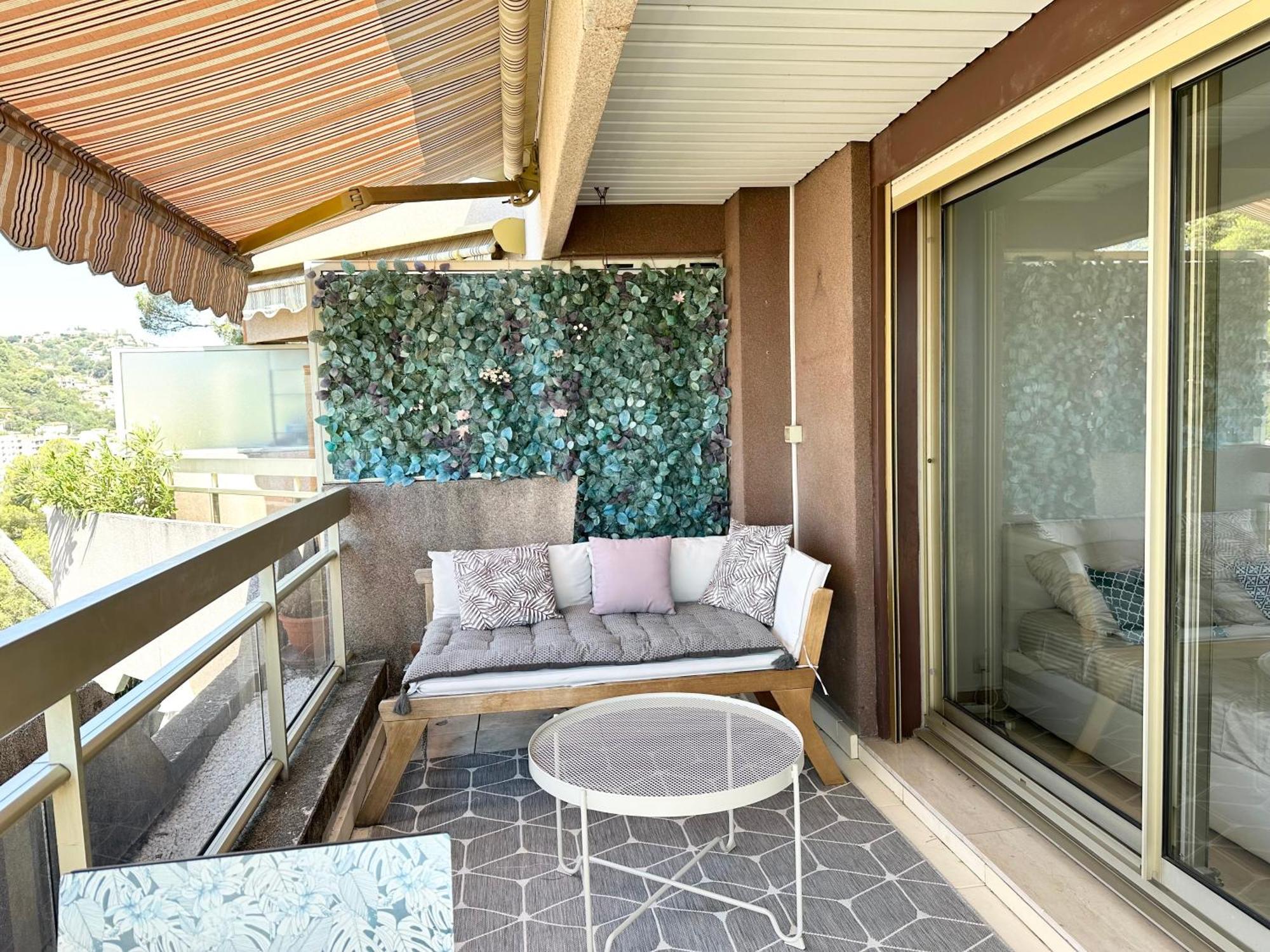 Nice, Grand Studio - Piscine - Terrasse Vue Merアパートメント エクステリア 写真