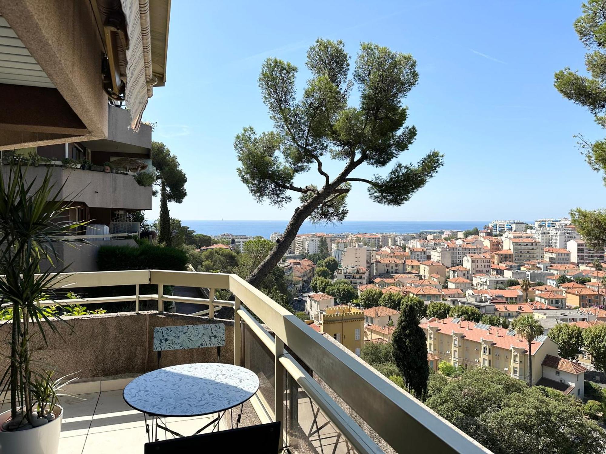 Nice, Grand Studio - Piscine - Terrasse Vue Merアパートメント エクステリア 写真